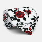赤いバラ ネクタイ (ロール)