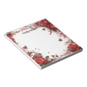 赤いバラ ノートパッド (アングル)