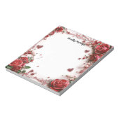 赤いバラ ノートパッド (回転)