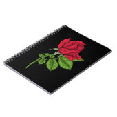 赤いバラ ノートブック (左側)