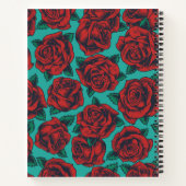 赤いバラ ノートブック (裏面)