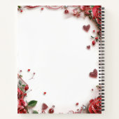 赤いバラ ノートブック (裏面)