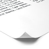 赤いバラ、ハート結婚の8テーブルのシーティングチャート ポスター (角)