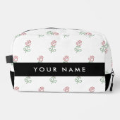 赤いバラ、バラのパターン、あなたの名前 ドップキット (正面)