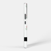 赤いバラ、バラのパターン、あなたの名前 SAMSUNG GALAXYケース (右側面)