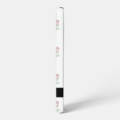 赤いバラ、バラのパターン、あなたの名前 SAMSUNG GALAXYケース (左側面)