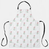 赤いバラ、バラのパターン、花 エプロン (正面)