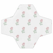 赤いバラ、バラのパターン、花 サッカーボール (フラット)