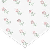 赤いバラ、バラのパターン、花 ショートテーブルランナー (コーナー)