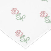 赤いバラ、バラのパターン、花 テーブルクロス (アングル)