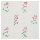 赤いバラ、バラのパターン、花 ファブリック (見本)