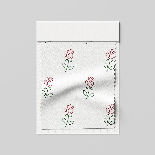 赤いバラ、バラのパターン、花 ファブリック