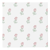 赤いバラ、バラのパターン、花 フォトキューブ (右)