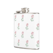 赤いバラ、バラのパターン、花 フラスク (左)