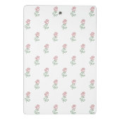 赤いバラ、バラのパターン、花 ミニクリップボード (裏面)