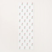 赤いバラ、バラのパターン、花 ヨガマット (裏面)