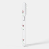 赤いバラ、バラのパターン、花 iPhoneケース (右側面)