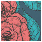 赤いバラ ファブリック (クローズアップ)