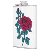 赤いバラ フラスク (左)