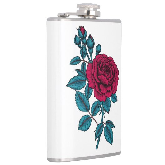 赤いバラ フラスク (右)