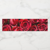 赤いバラ ペットボトルラベル (シングルラベル)