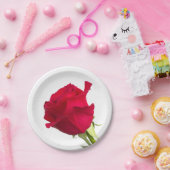 赤いバラ ペーパープレート (パーティー)