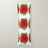 赤いバラ ボディピロー (正面縦)