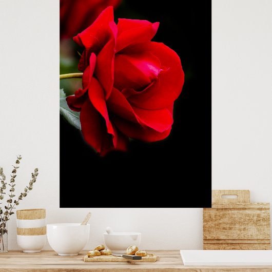 赤いバラ ポスター (キッチン)