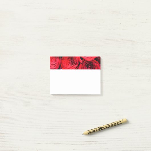 赤いバラ ポストイット (デスク上)