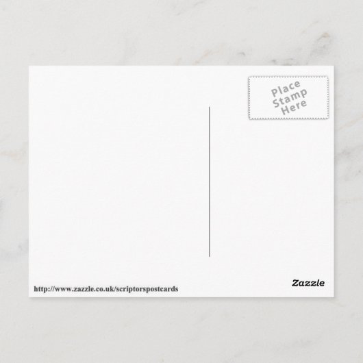 赤いバラ ポストカード (裏面)