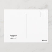 赤いバラ ポストカード (裏面)