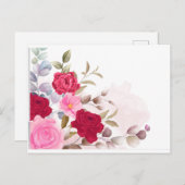 赤いバラ ポストカード (正面/裏面)