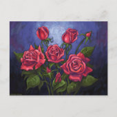 赤いバラ ポストカード (正面)