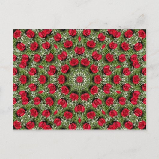 赤いバラ ポストカード (正面)