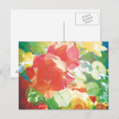 赤いバラ ポストカード (正面/裏面)