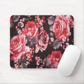 赤いバラ マウスパッド (マウス)