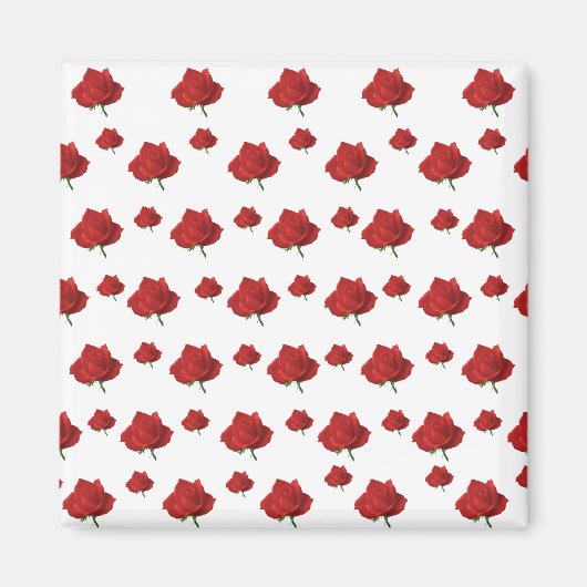 赤いバラ マグネット (正面)