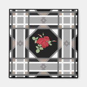 赤いバラ マグネット (正面)