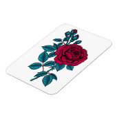 赤いバラ マグネット (左側)