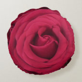 赤いバラ ラウンドクッション (裏面)