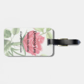 赤いバラ ラゲッジタグ (裏面横)