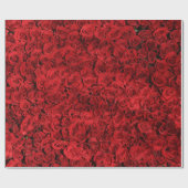 赤いバラ ラッピングペーパー (フラット)