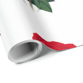 赤いバラ ラッピングペーパー (ロールコーナー)