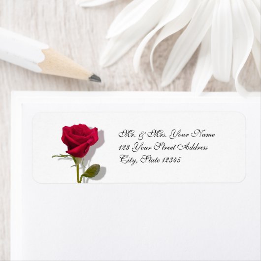 赤いバラ ラベル (インサイチュ)