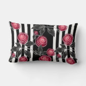 赤いバラ ランバークッション (裏面)