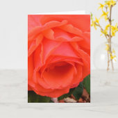 赤いバラ – 内空白のグリーティングカード カード (黄色い花)