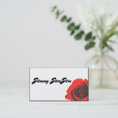 赤いバラ 名刺 (スタンド正面)