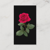 赤いバラ 名刺 (裏面)