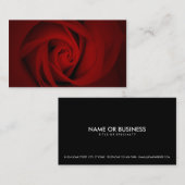 赤いバラ 名刺 (正面/裏面)
