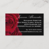 赤いバラ 名刺 (正面)